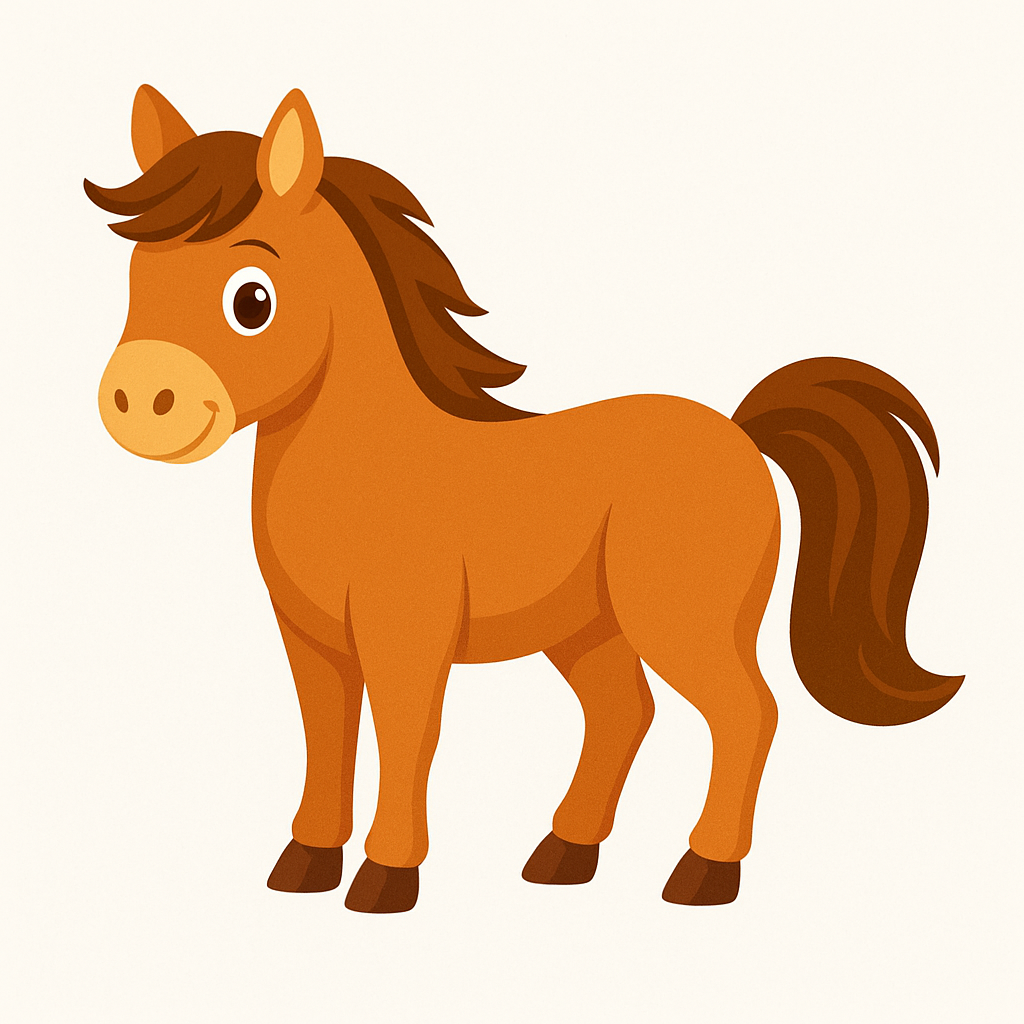 Caballo marrón en el establo